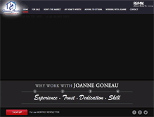 Tablet Screenshot of joannegoneau.com